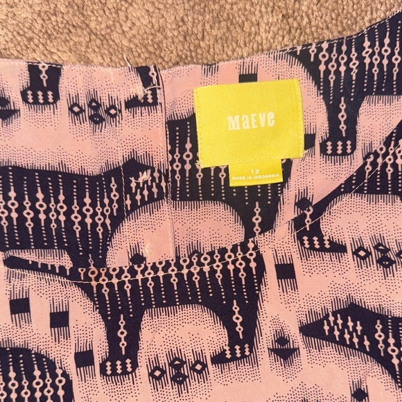 Maeve Pink and Black Animal Print Mini Dress - Picture 6 of 7